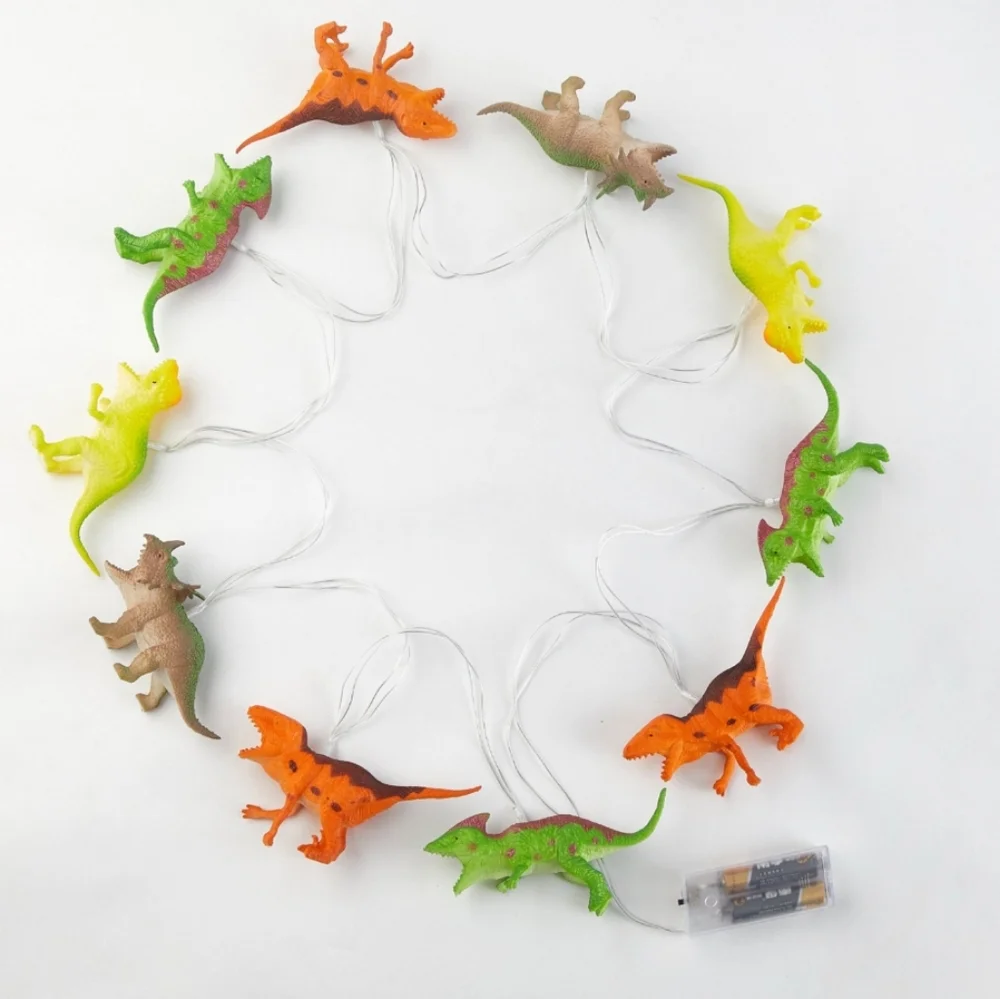 5Pc Dinosaur Glow in the Dark Comforter Set Bedding w/String Lights Blanket Camo